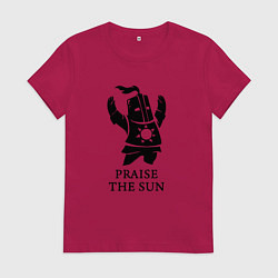 Футболка хлопковая женская Praise the Sun, цвет: маджента