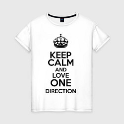 Женская футболка Keep Calm & Love One Direction