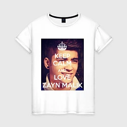 Женская футболка Keep Calm & Love Zayn Malik