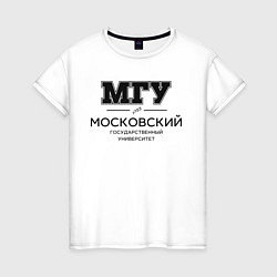 Женская футболка МГУ