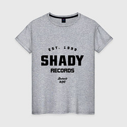 Футболка хлопковая женская Shady records, цвет: меланж