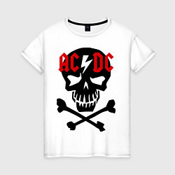 Женская футболка AC/DC Skull