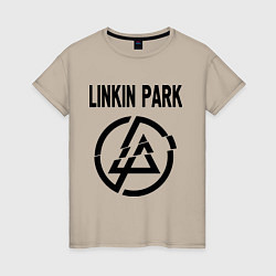 Футболка хлопковая женская Linkin Park, цвет: миндальный