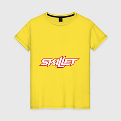 Футболка хлопковая женская Skillet, цвет: желтый
