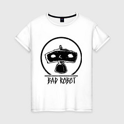 Футболка хлопковая женская Bad Robot, цвет: белый