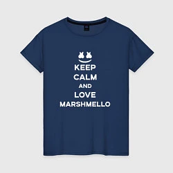 Женская футболка Keep Calm & Love Marshmello