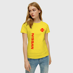 Футболка хлопковая женская NISSAN, цвет: желтый — фото 2