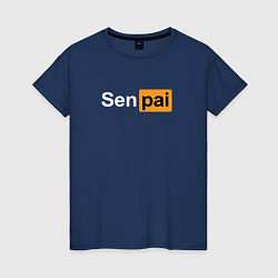 Женская футболка Senpai: Pornhub Style