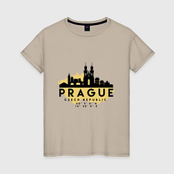 Женская футболка Прага - Чехия