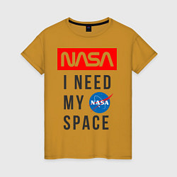 Женская футболка Nasa i need my space