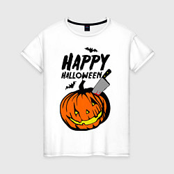 Женская футболка Happy halloween