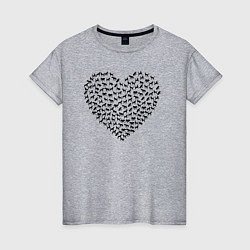 Женская футболка Собаковое сердце