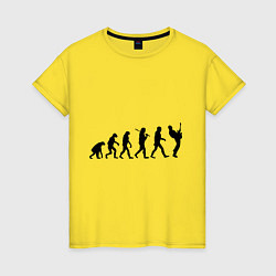 Женская футболка Эволюция рока