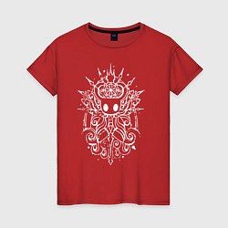 Футболка хлопковая женская Hollow Knight, цвет: красный