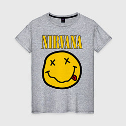 Футболка хлопковая женская NIRVANA, цвет: меланж