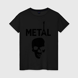 Женская футболка Metal Skull