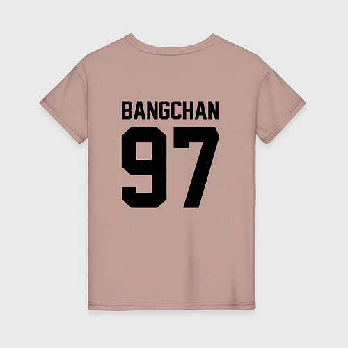 Женская футболка STRAY KIDS BANGCHAN / Пыльно-розовый – фото 2