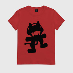 Футболка хлопковая женская MONSTERCAT, цвет: красный