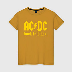 Женская футболка ACDC BACK IN BLACK