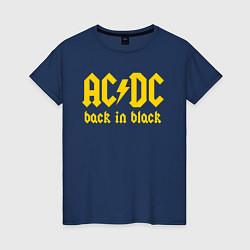 Женская футболка ACDC BACK IN BLACK