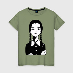 Женская футболка Wednesday Addams