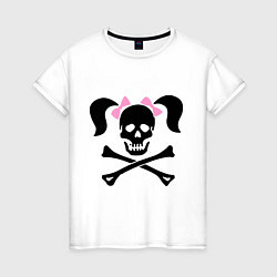 Женская футболка Девочка пиратка