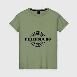 Женская футболка Made in Petersburg