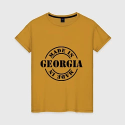 Женская футболка Made in Georgia (сделано в Грузии)