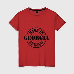Женская футболка Made in Georgia (сделано в Грузии)
