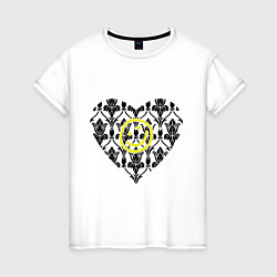 Женская футболка Шерлок Сердце и Смайлик