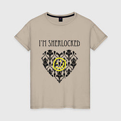 Женская футболка Шерлок Сердце Im Sherlocked