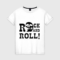 Женская футболка Rock and roll