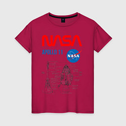 Женская футболка Nasa Apollo 11