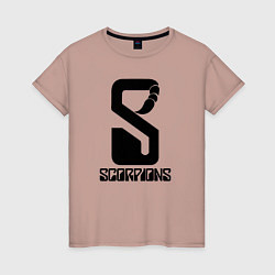 Женская футболка Scorpions logo