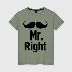 Женская футболка Мистер прав (парная)