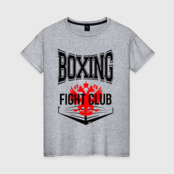 Женская футболка Boxing fight club Russia