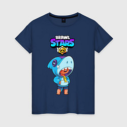 Женская футболка BRAWL STARS LEON SHARK