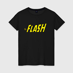 Футболка хлопковая женская The Flash, цвет: черный
