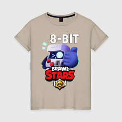 Женская футболка Brawl Stars 8-BIT