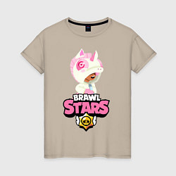 Женская футболка Brawl Stars Leon Unicorn
