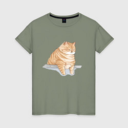 Женская футболка Толстый Кот
