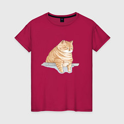 Женская футболка Толстый Кот