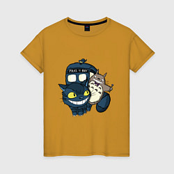 Женская футболка Tardis Totoro