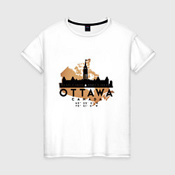 Женская футболка Оттава Канада