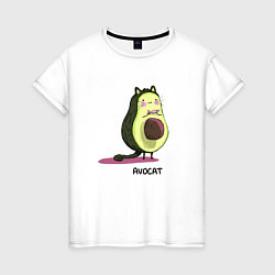 Женская футболка Авокот