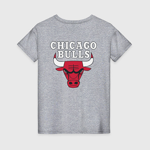 Женская футболка CHICAGO BULLS НА СПИНЕ / Меланж – фото 2