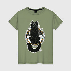 Женская футболка Йольский кот