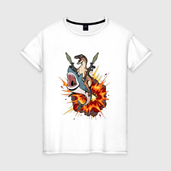 Женская футболка Raptor Shark