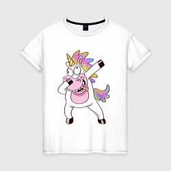 Женская футболка Dabbing Unicorn