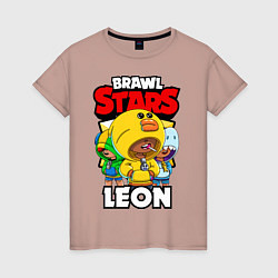 Женская футболка BRAWL STARS LEON